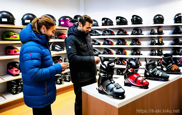 스키와 보드 렌탈 추천 장소 - **A modern and impeccably maintained ski and snowboard rental shop in an Italian alpine resort.** Th...