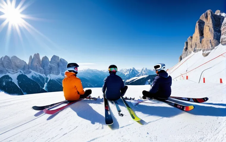 스키 여행 경비 절약법 - **Low-Season Serenity in the Dolomites:** A breathtaking panoramic view of the Italian Dolomites in ...