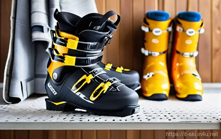 스키 장비 세척 방법 - **Prompt:** A pair of high-performance alpine skis resting on a dedicated workbench in a well-lit, c... 스키 장비 세척 방법 - **Prompt:** A pair of high-performance alpine skis resting on a dedicated workbench in a well-lit, c...