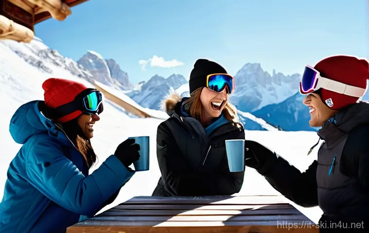 스노우보드 초보 커뮤니티 - **Prompt:** A diverse group of young adults and teenagers, wearing stylish yet functional snowboardi...