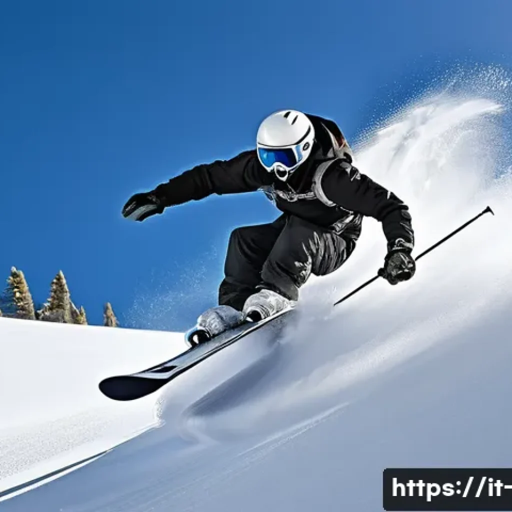 스노우보드 데크 비교 - **Freeride / Powder Adventure**
    "A professional snowboarder, seen from a dynamic low-angle shot,...