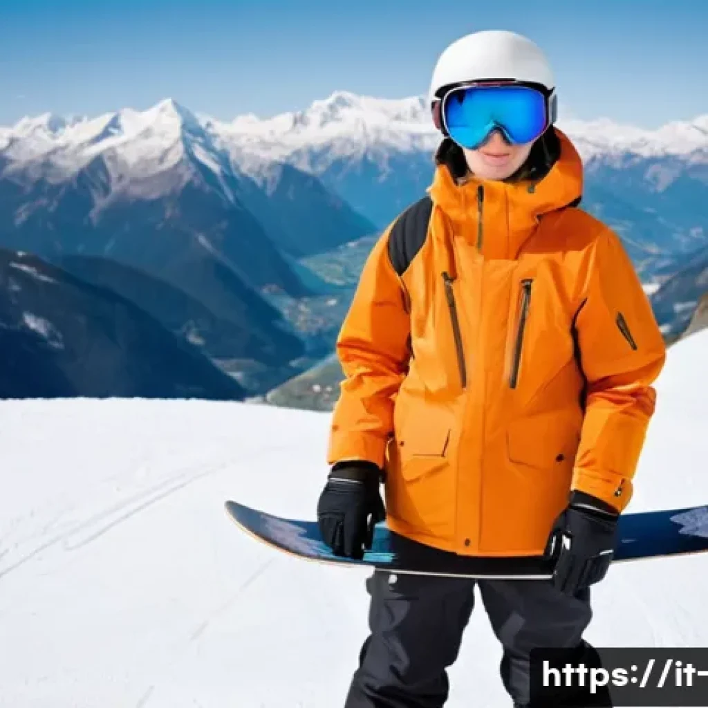스노우보드 초보자의 실수와 해결법 - **Prompt:** A beginner snowboarder on a gently sloped, snow-covered piste in the Italian Alps, demon...