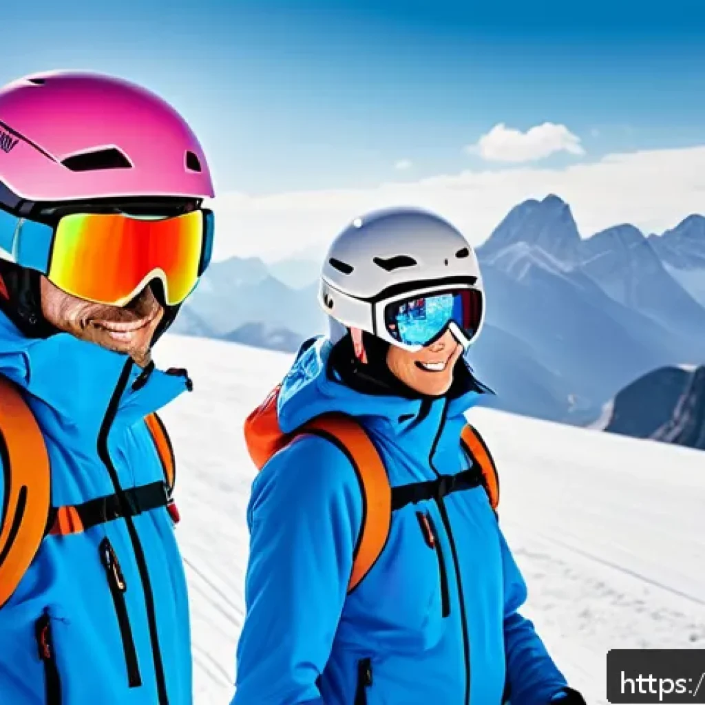 스키장 안전 수칙 - A scenic alpine ski slope in the Italian Dolomites during winter, featuring a diverse group of skier...